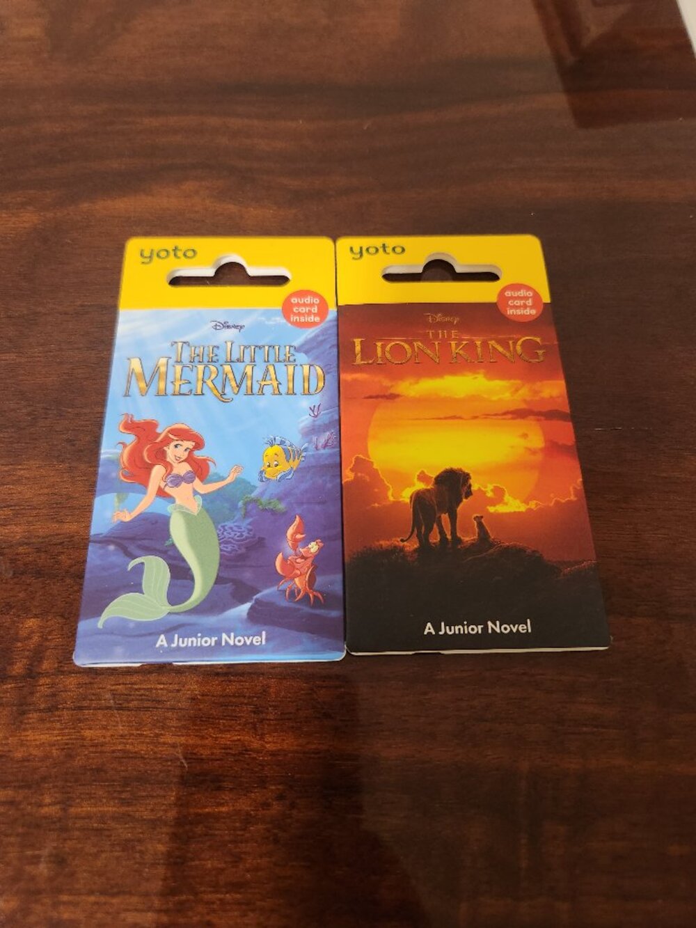 Discontinued Little Mermaid and Lion King Jr Novels